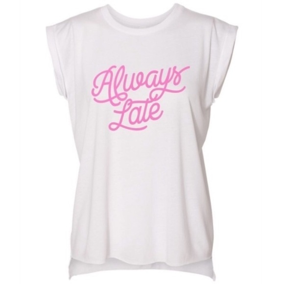 ‘always Late’ Graphic Tee - Picture 1 of 4